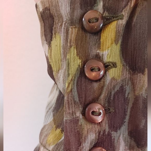 MaxMara Studio 100% Silk Tie Neck Blouse - Picture 2 of 7